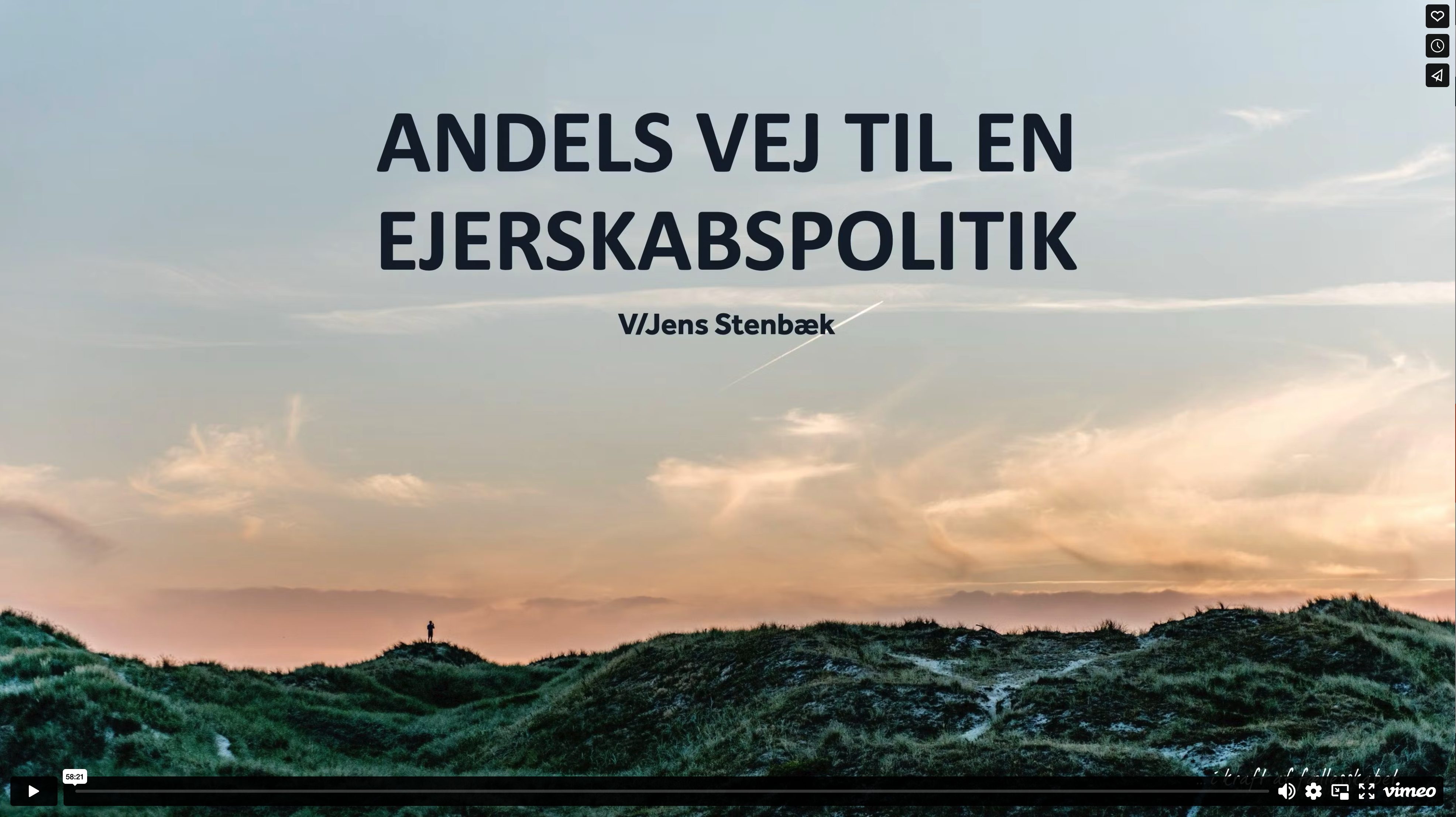 Skærmbillede fra video omkring ejerskabspolitik